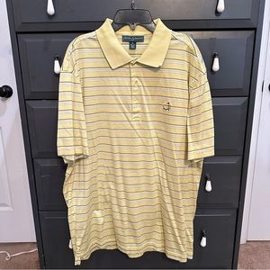Masters Collection 100% Pima cotton yellow polo, XL